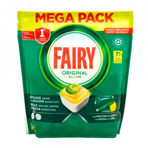 FAIRY Kapsule za mas.pranje sudja 71 kom All In One Lemon