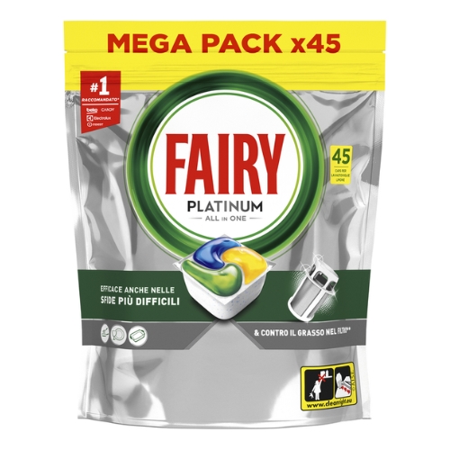 FAIRY Kapsule za mas.pranje sudja 45 kom Platinum Lemon