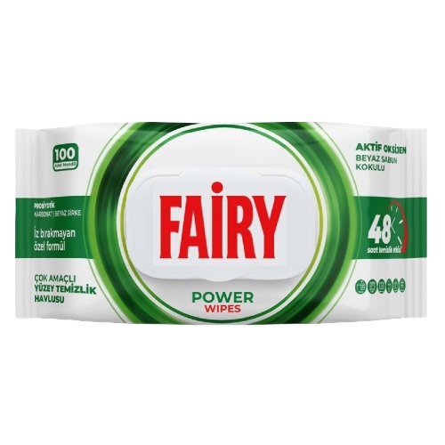 FAIRY Vlazne Maramice za ciscenje 100/1 - Power White Soap